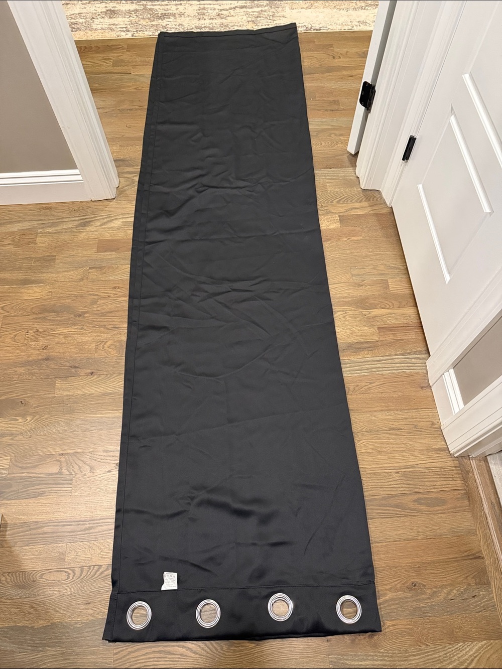 Black Grommet Curtain Panel